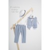  Piccolino Βαπτιστικό κοστούμι Rodrigo σε χρώμα Light blue